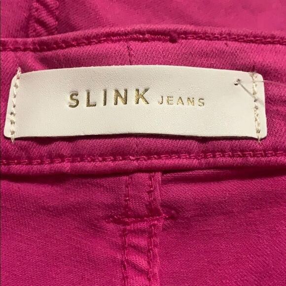 NWT SLINK HOT PINK DISTRESSED JEANS‎ SIZE 2… - Picture 4 of 7